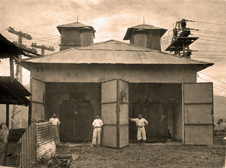 Transformatoren bij mijnbouwmaatschappij Redjang Lebong (1932)